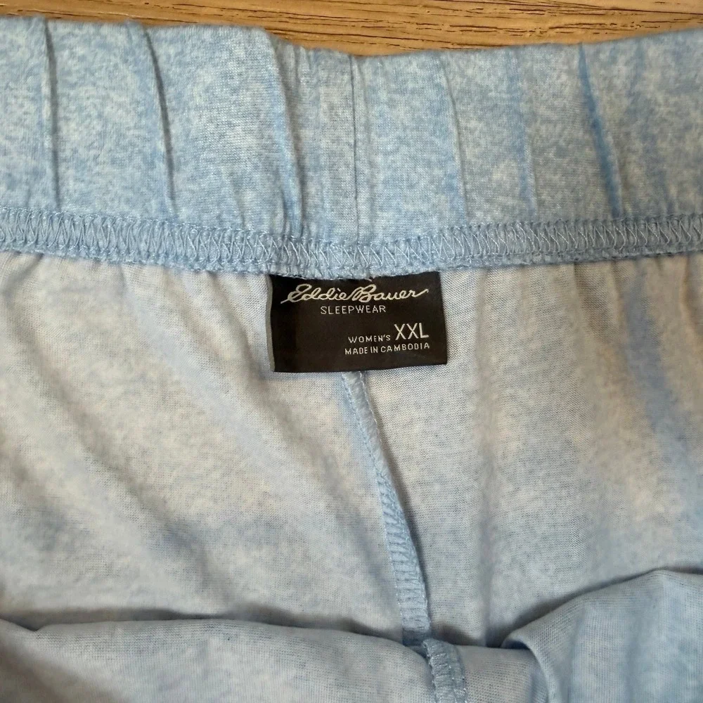 Eddie‎ Bauer Women's XXL Sleep Shorts Blue and White - Sleepwear, Casual